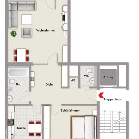 Apartment Moderne - 89m2 - 3 Min Zum Bahnhof & Dinslaken