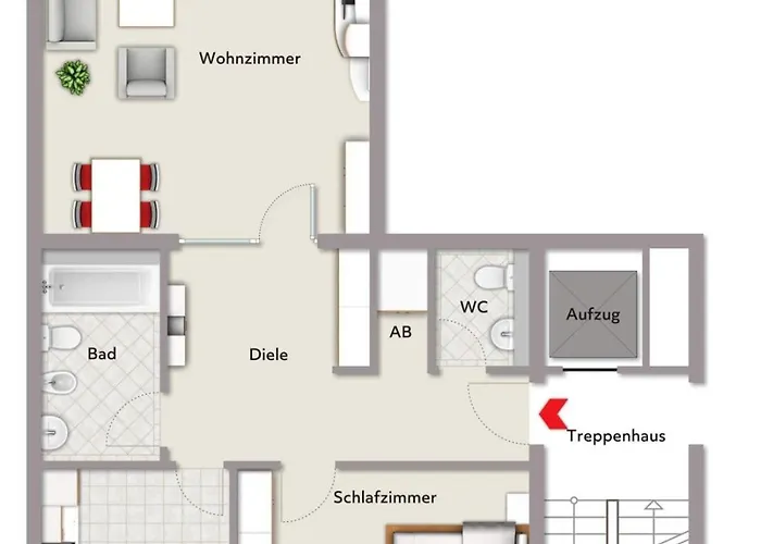 Apartment Moderne - 89m2 - 3 Min Zum Bahnhof & Dinslaken
